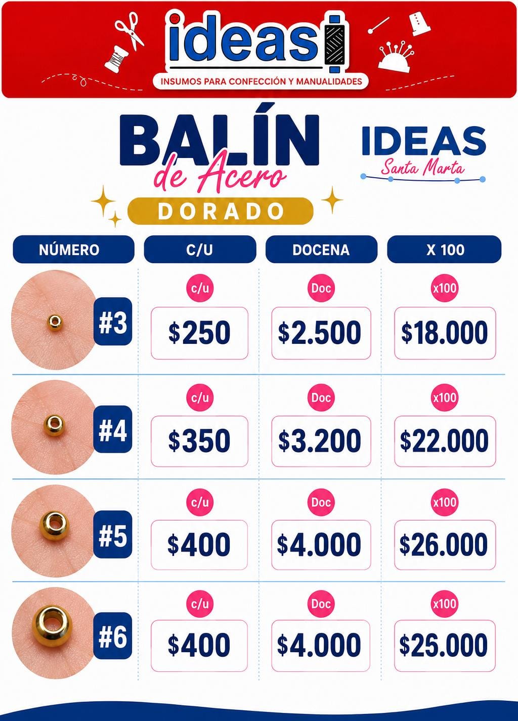 Catálogo de balines